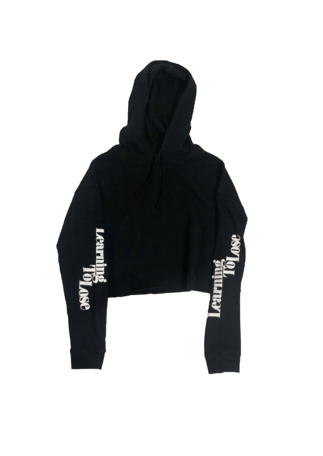 Learning to Lose Cropped Ladies Hoodie