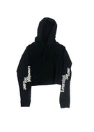 Black Crop Hoodie